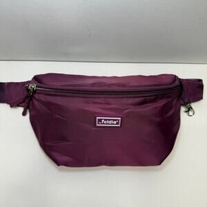The Foldie Purple Belt Bag RFID Safe Fanny Pack Travel Crossbody Sling Durable
